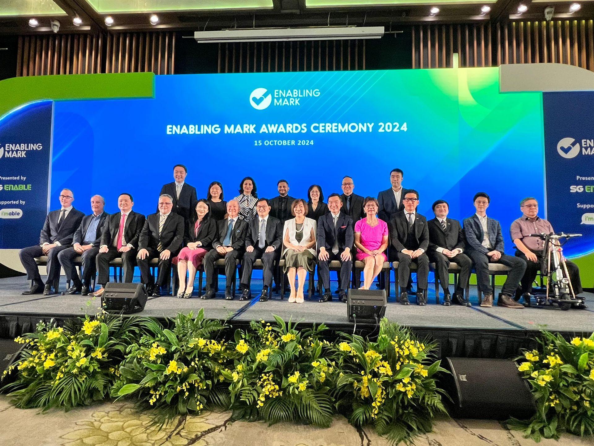 Enabling Mark Gold award ceremony
